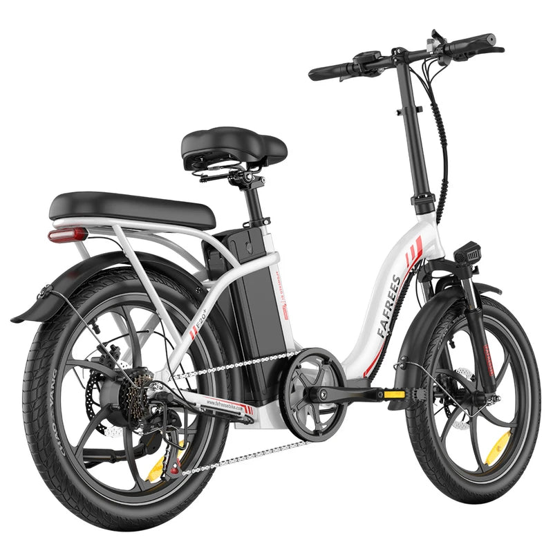 Fafrees F20+ Folding Electric Bike White - CyberGadge.com Fafrees F20+ Folding Electric Bike White - CyberGadge.com